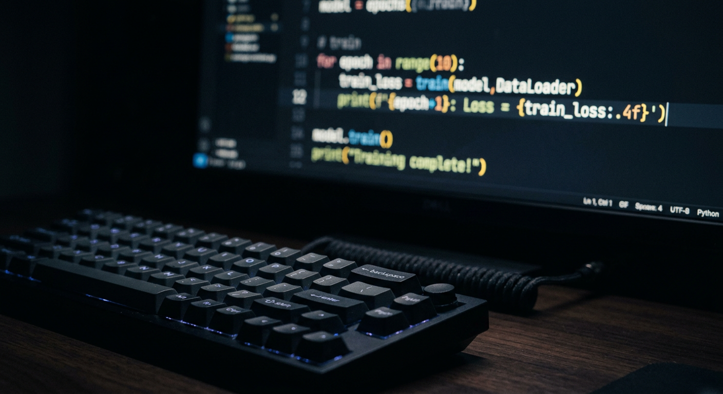 Developer coding